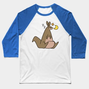 Sleeping Stars and Moon Kangaroo Baseball T-Shirt